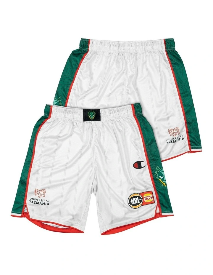 Tasmania JackJumpers 25/26 Alternate Shorts in White image 1