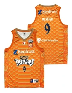 Cairns Taipans 25/26 Primary Jersey Jack McVeigh in Orange