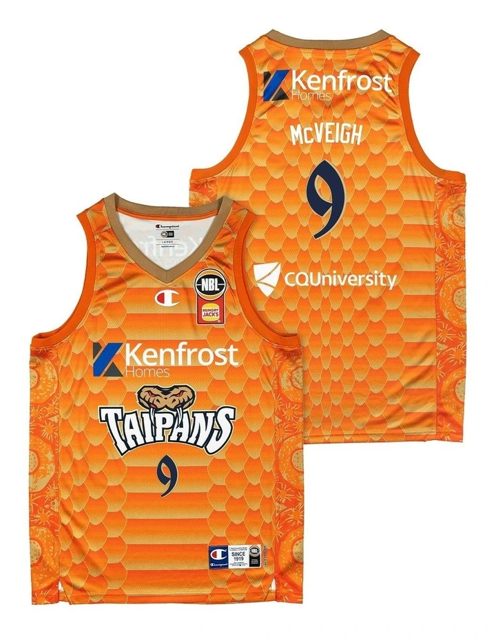 Cairns Taipans 25/26 Primary Jersey Jack McVeigh in Orange image 1