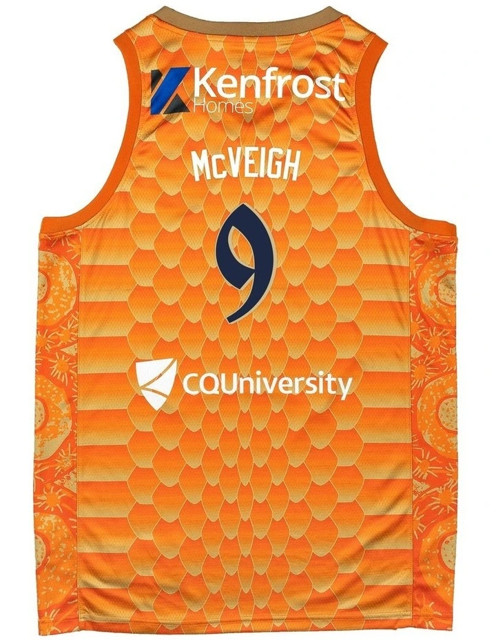Cairns Taipans 25/26 Primary Jersey Jack McVeigh in Orange image 3