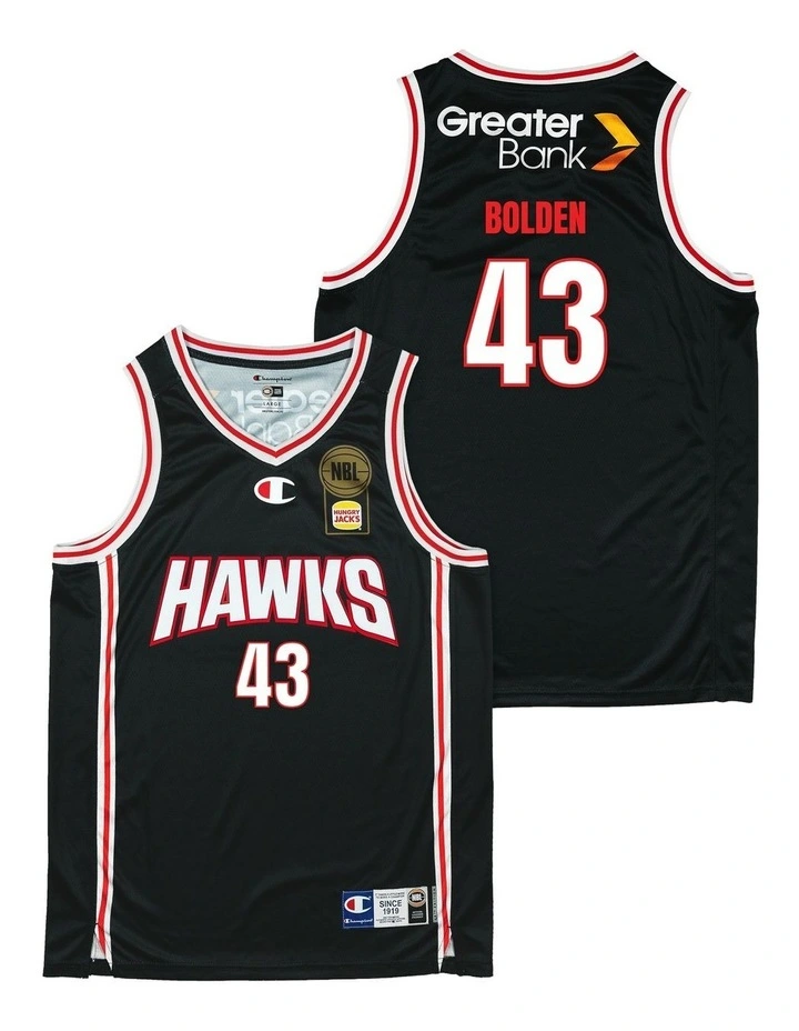 Jonah Bolden Illawarra Hawks 25/26 Primary Jersey in Black image 1