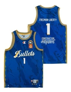 Javon Freeman-Liberty Brisbane Bullets 25/26 Primary Jersey in Blue