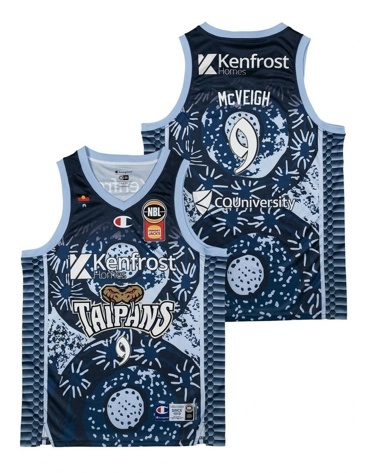 Cairns Taipans 25/26 Indigenous Jersey in Blue image 1