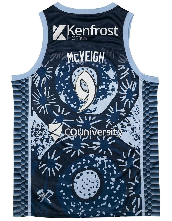 Cairns Taipans 25/26 Indigenous Jersey in Blue image 4