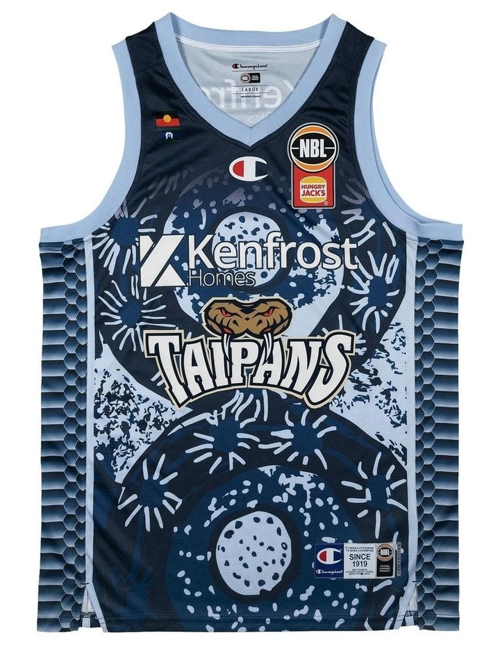 Cairns Taipans 25/26 Indigenous Jersey in Blue image 3