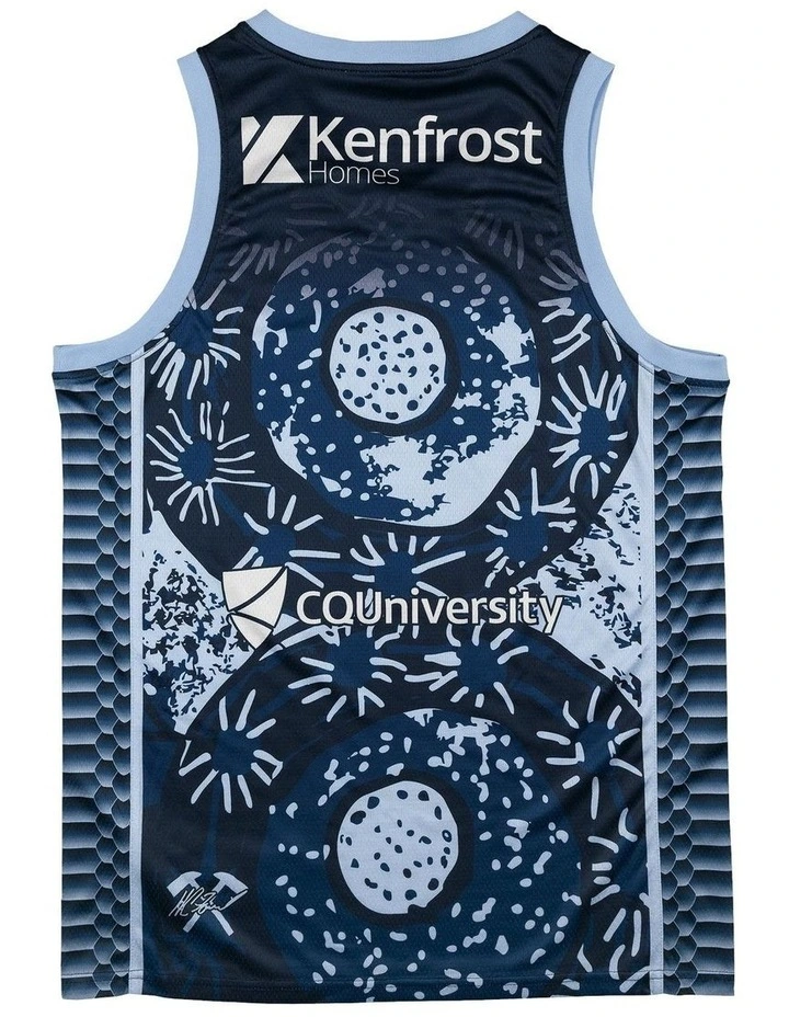 Cairns Taipans 25/26 Indigenous Jersey in Blue image 4