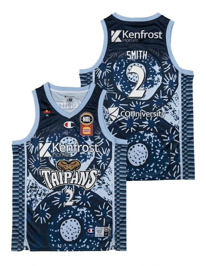 Cairns Taipans 25/26 Indigenous Jersey in Blue image 1