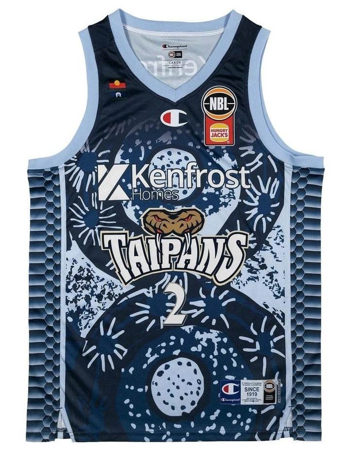 Cairns Taipans 25/26 Indigenous Jersey in Blue image 3
