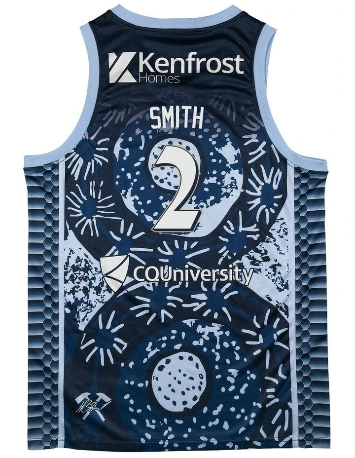 Cairns Taipans 25/26 Indigenous Jersey in Blue image 4