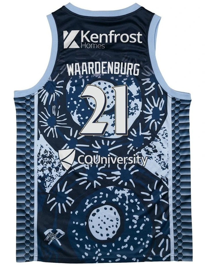 Cairns Taipans 25/26 Indigenous Jersey in Blue image 4
