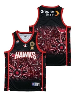Illawarra Hawks 25/26 Indigenous Jersey in Black
