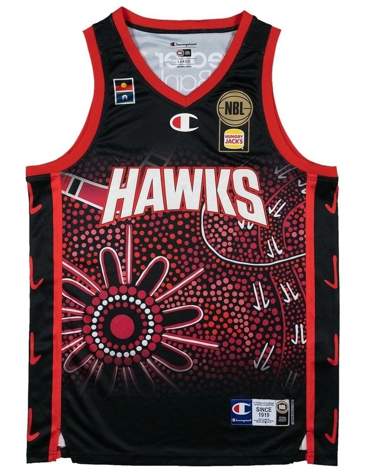 Illawarra Hawks 25/26 Indigenous Jersey in Black image 3