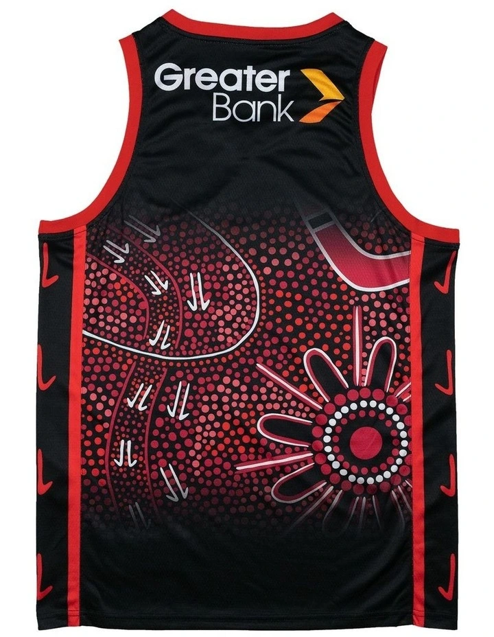 Illawarra Hawks 25/26 Indigenous Jersey in Black image 4