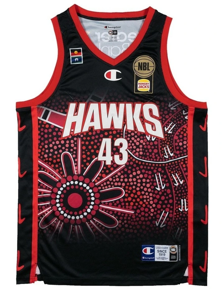 Illawarra Hawks 25/26 Indigenous Jersey in Black image 3