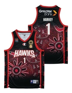 Illawarra Hawks 25/26 Indigenous Jersey in Black