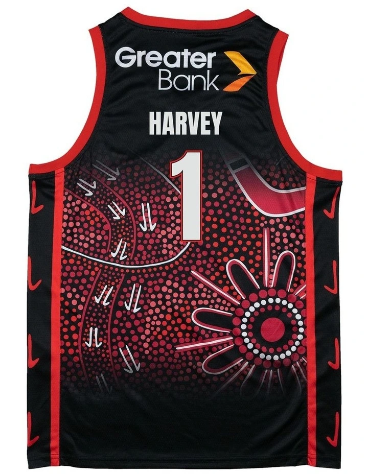 Illawarra Hawks 25/26 Indigenous Jersey in Black image 4