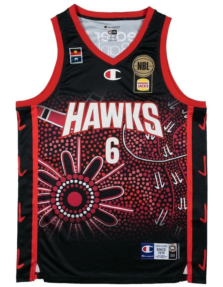 Illawarra Hawks 25/26 Indigenous Jersey in Black image 3
