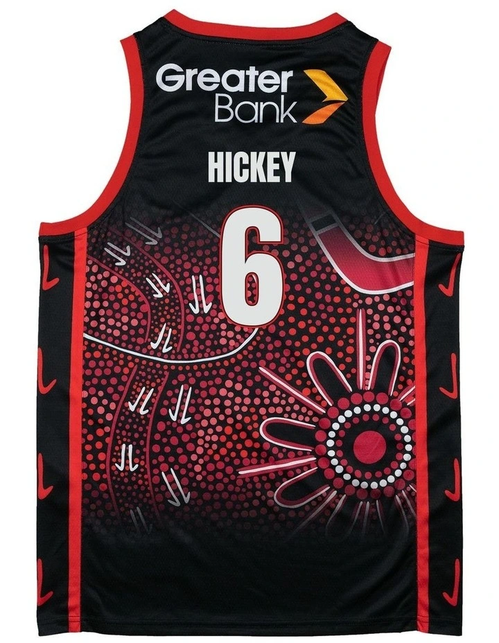 Illawarra Hawks 25/26 Indigenous Jersey in Black image 4