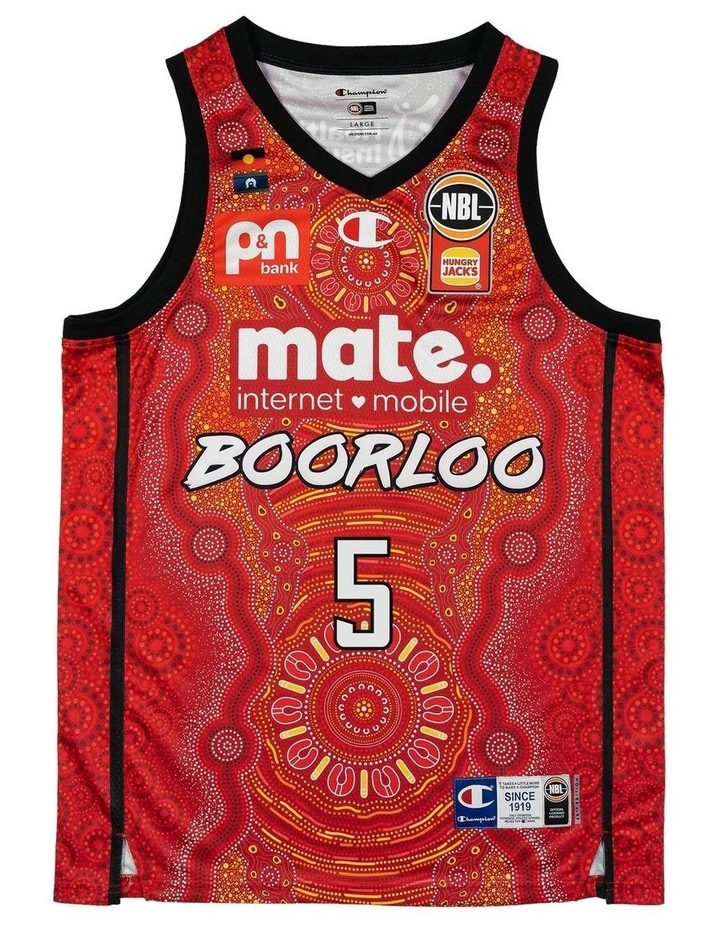 Perth Wildcats 25/26 Indigenous Jersey in Red image 3