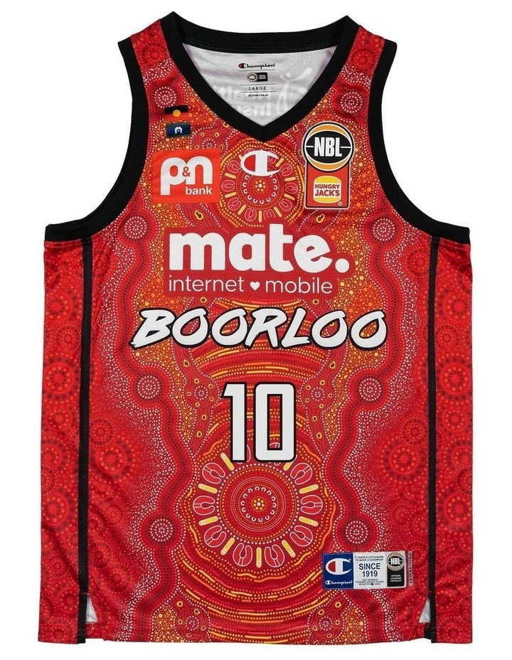 Perth Wildcats 25/26 Indigenous Jersey in Red image 3