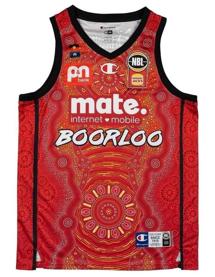 Perth Wildcats 25/26 Indigenous Jersey in Red image 3