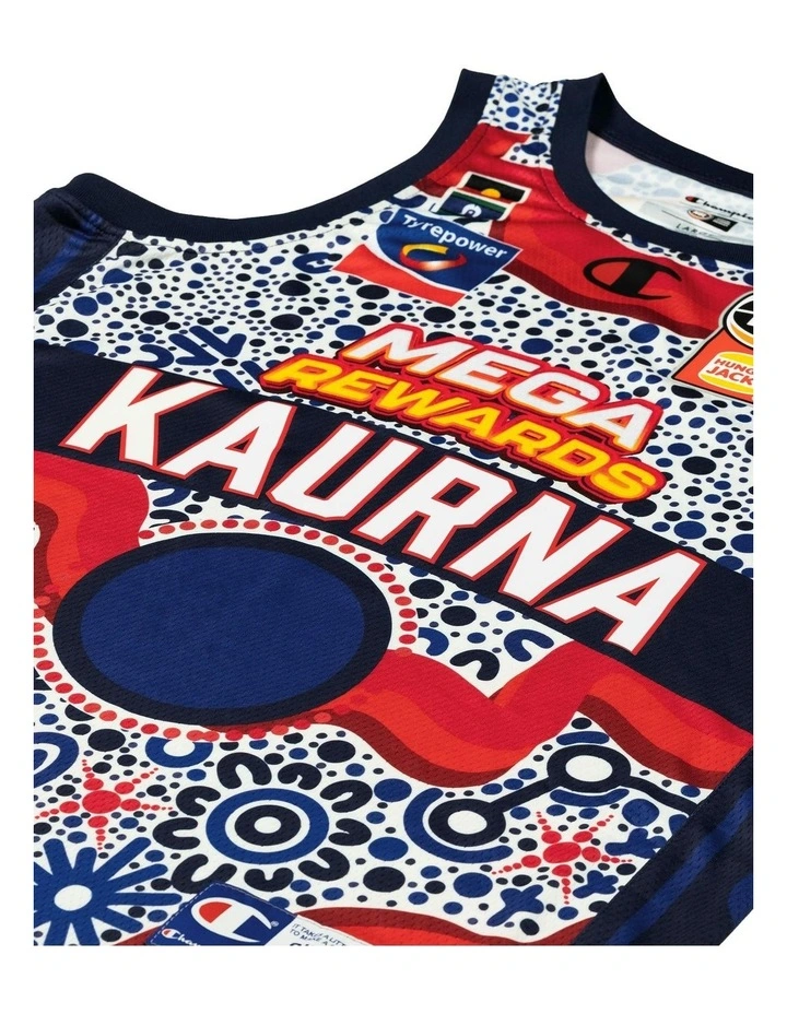 Adelaide 36ers 25/26 Indigenous Jersey in Blue image 2