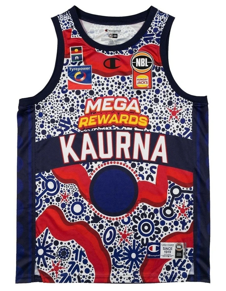 Adelaide 36ers 25/26 Indigenous Jersey in Blue image 3