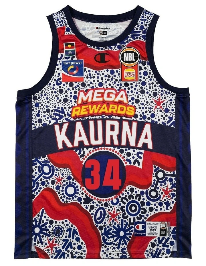Adelaide 36ers 25/26 Indigenous Jersey in DJ Vasiljevic image 3