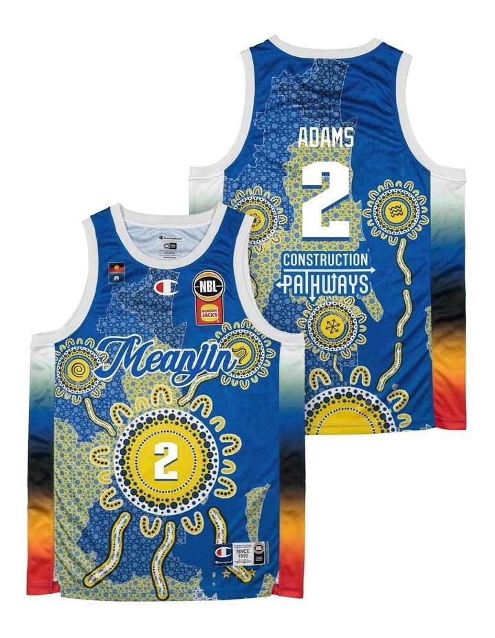 Brisbane Bullets 25/26 Indigenous Jersey in Jaylen Adams image 1