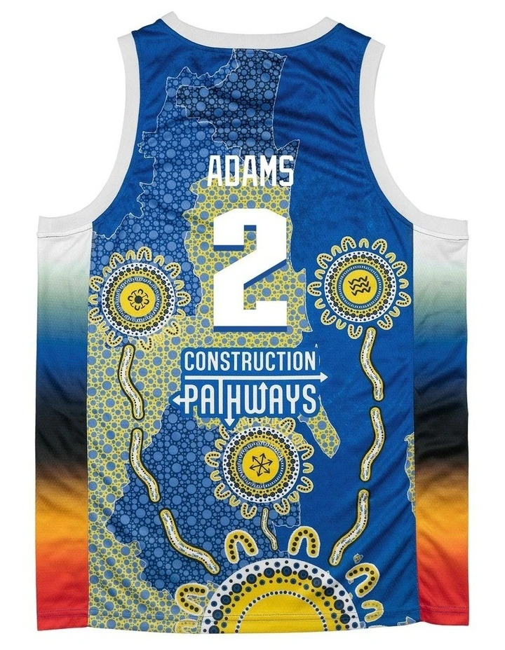 Brisbane Bullets 25/26 Indigenous Jersey in Jaylen Adams image 4
