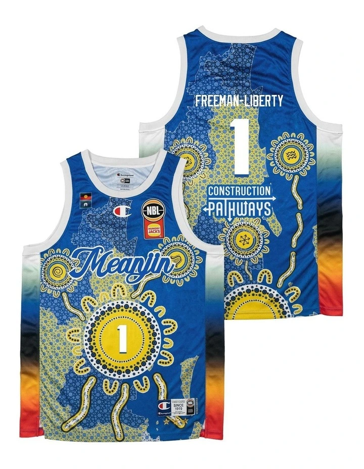 Brisbane Bullets 25/26 Indigenous Jersey in Javon Freeman-Liberty image 1