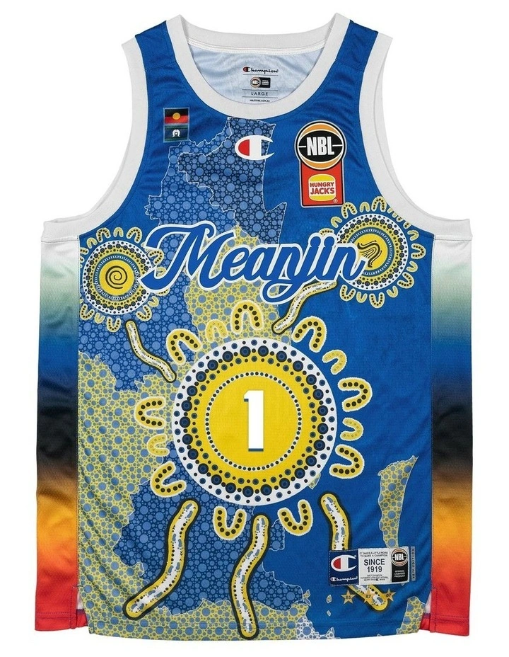 Brisbane Bullets 25/26 Indigenous Jersey in Javon Freeman-Liberty image 3