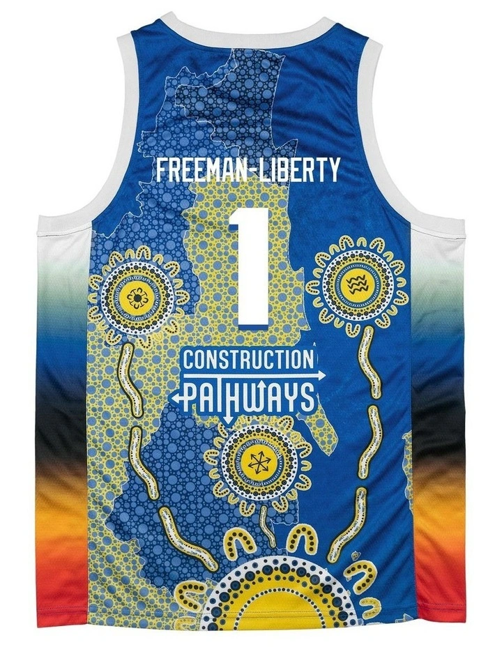 Brisbane Bullets 25/26 Indigenous Jersey in Javon Freeman-Liberty image 4
