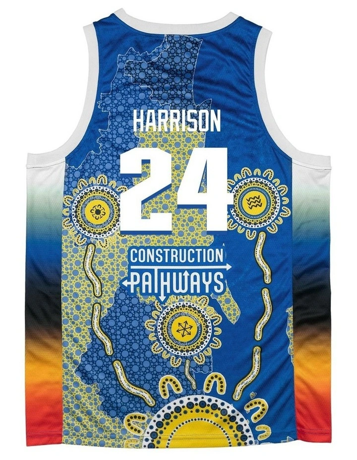 Brisbane Bullets 25/26 Indigenous Jersey in Tyrell Harrison image 4