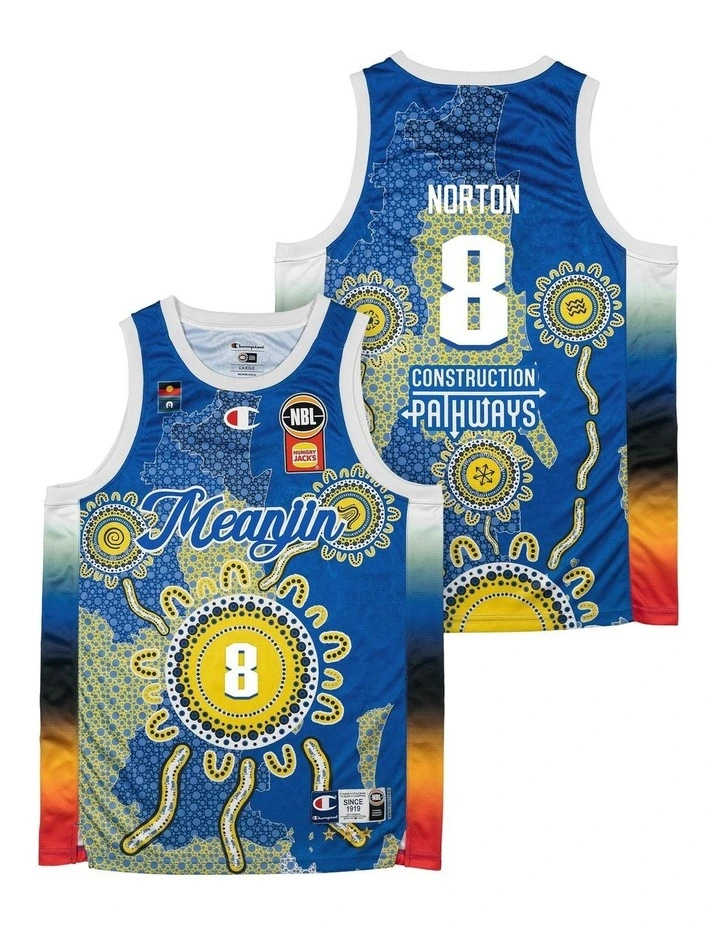 Brisbane Bullets 25/26 Indigenous Jersey in Mitch Norton image 1