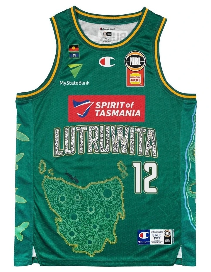 Tasmania Jack Jumpers 25/26 Indigenous Jersey in Tyger Campbell image 3