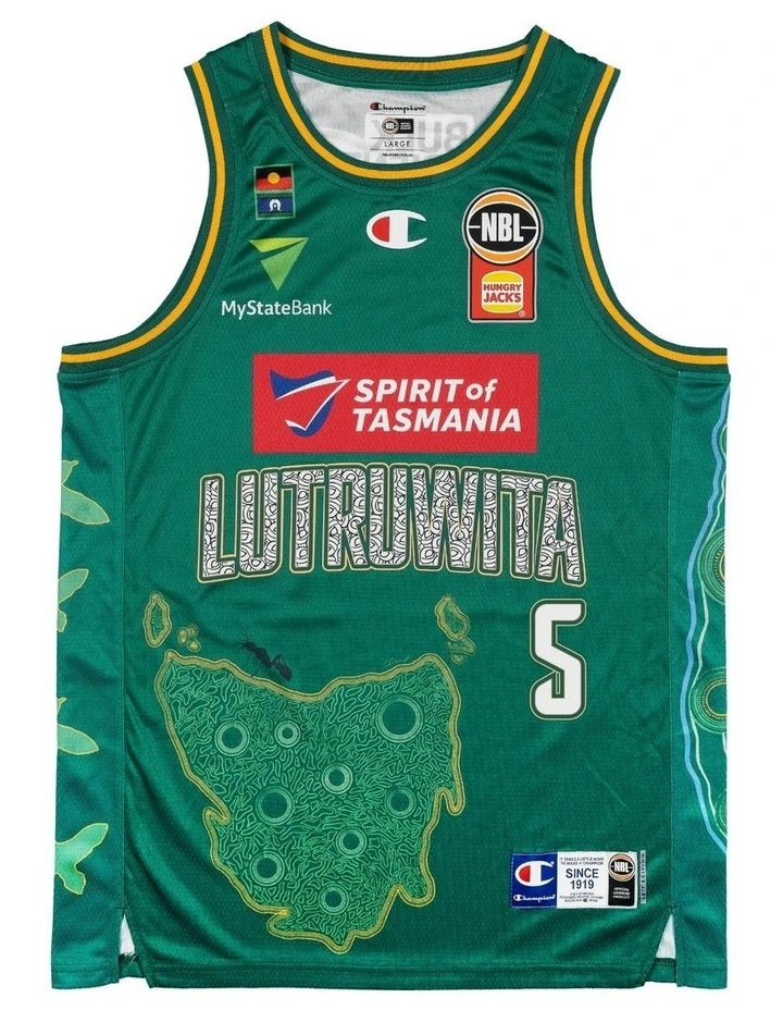 Tasmania Jack Jumpers 25/26 Indigenous Jersey in Majok Deng image 3