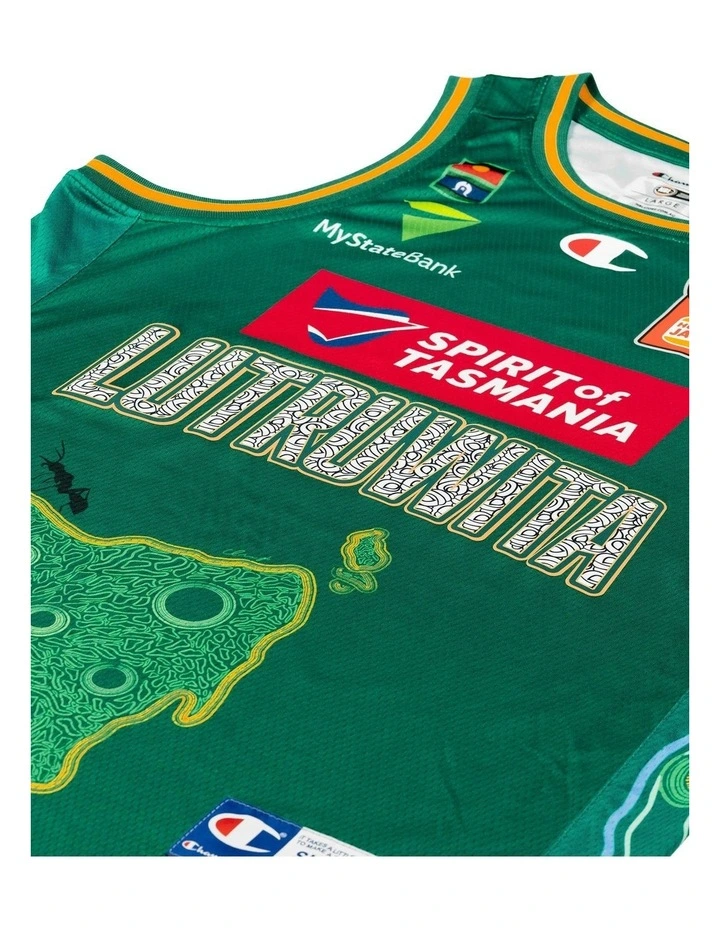Tasmania Jack Jumpers 25/26 Indigenous Jersey in Green image 2