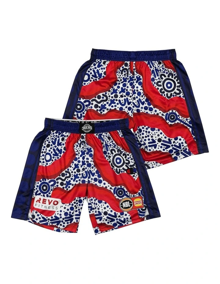 Adelaide Indigenous Shorts 36ers 25/26 in Navy image 1