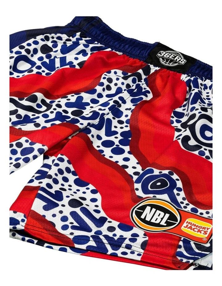 Adelaide Indigenous Shorts 36ers 25/26 in Navy image 2