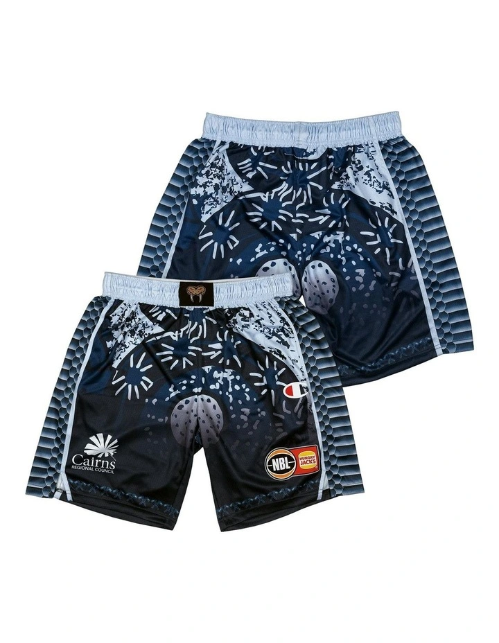 Cairns Taipans Indigenous Shorts 25/26 in Navy image 1