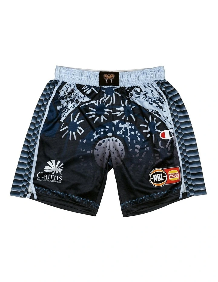 Cairns Taipans Indigenous Shorts 25/26 in Navy image 3