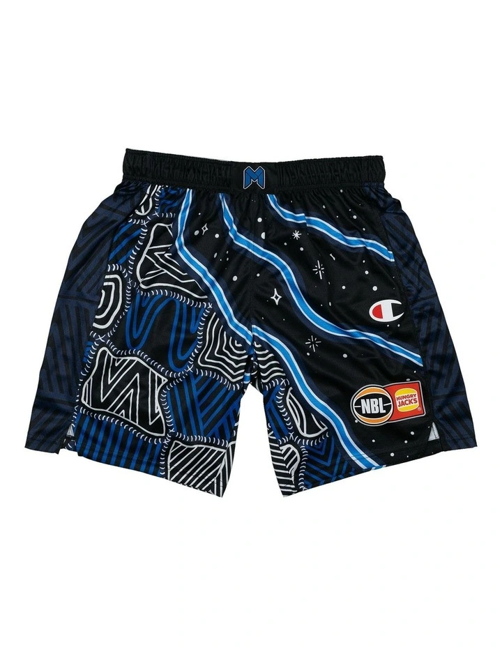 Melbourne United Indigenous Shorts 25/26 in Black image 3