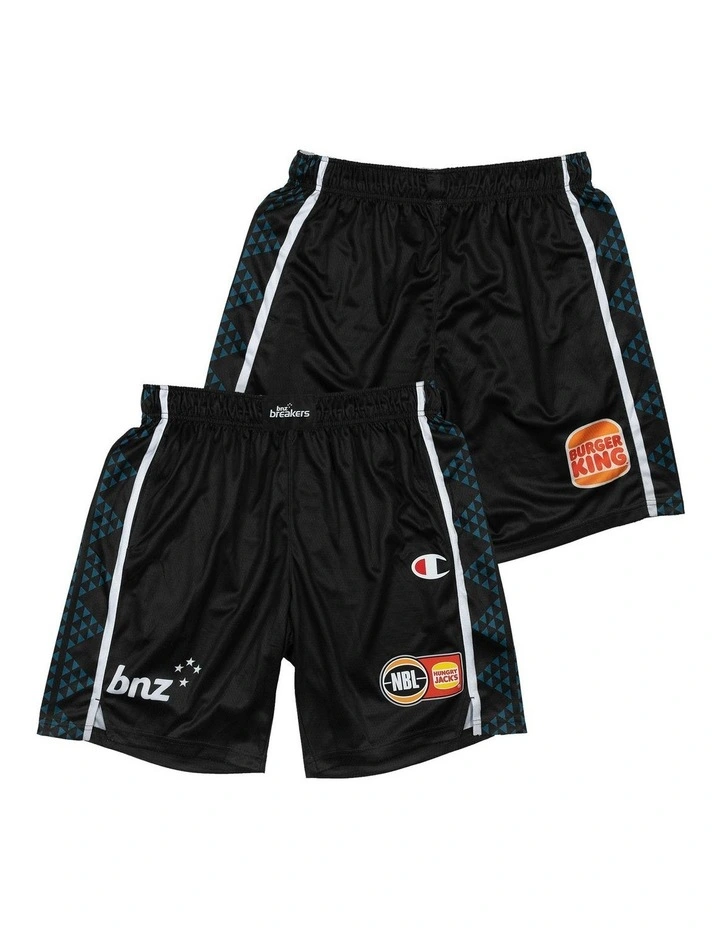 New Zealand Breakers Indigenous Shorts 25/26 in Black image 1