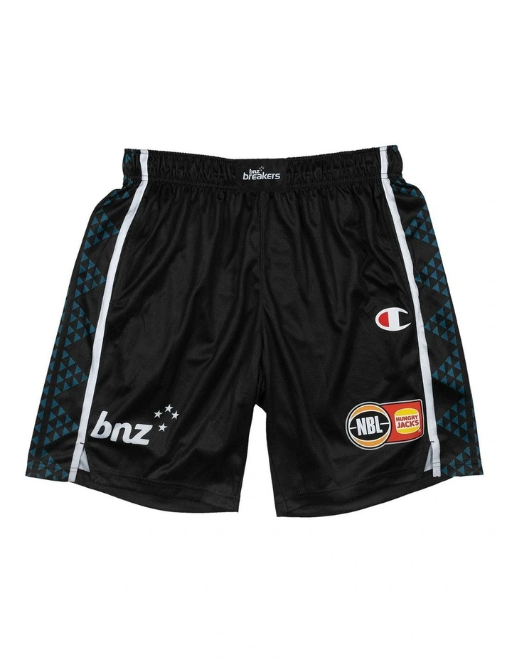 New Zealand Breakers Indigenous Shorts 25/26 in Black image 3