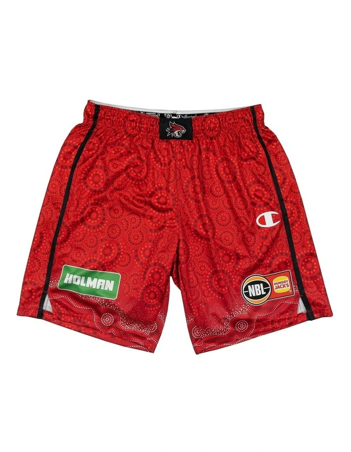 Perth Wildcats 25/26 Indigenous Shorts in Red image 3