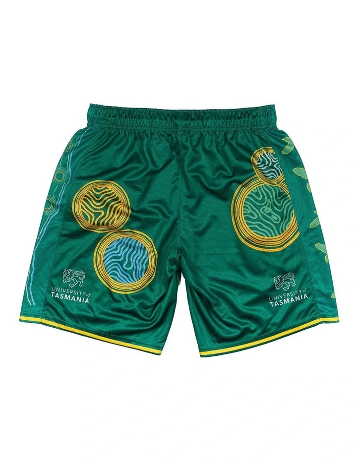 Tasmania JackJumpers 25/26 Indigenous Shorts in Green image 4