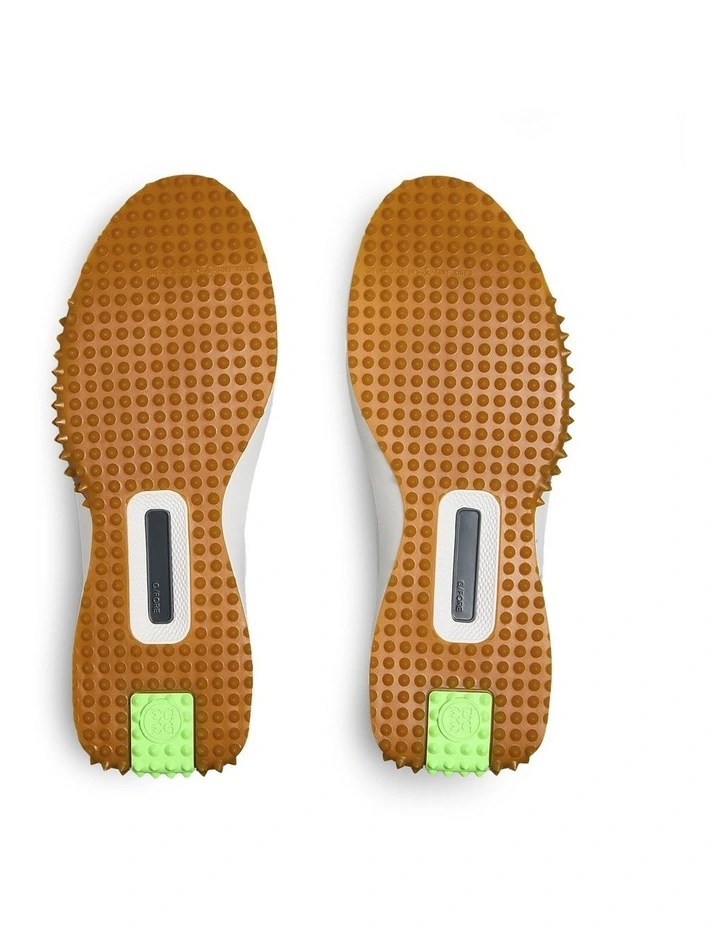 G.112 Perforated Leather Golf Shoes in Snow/Gecko image 3