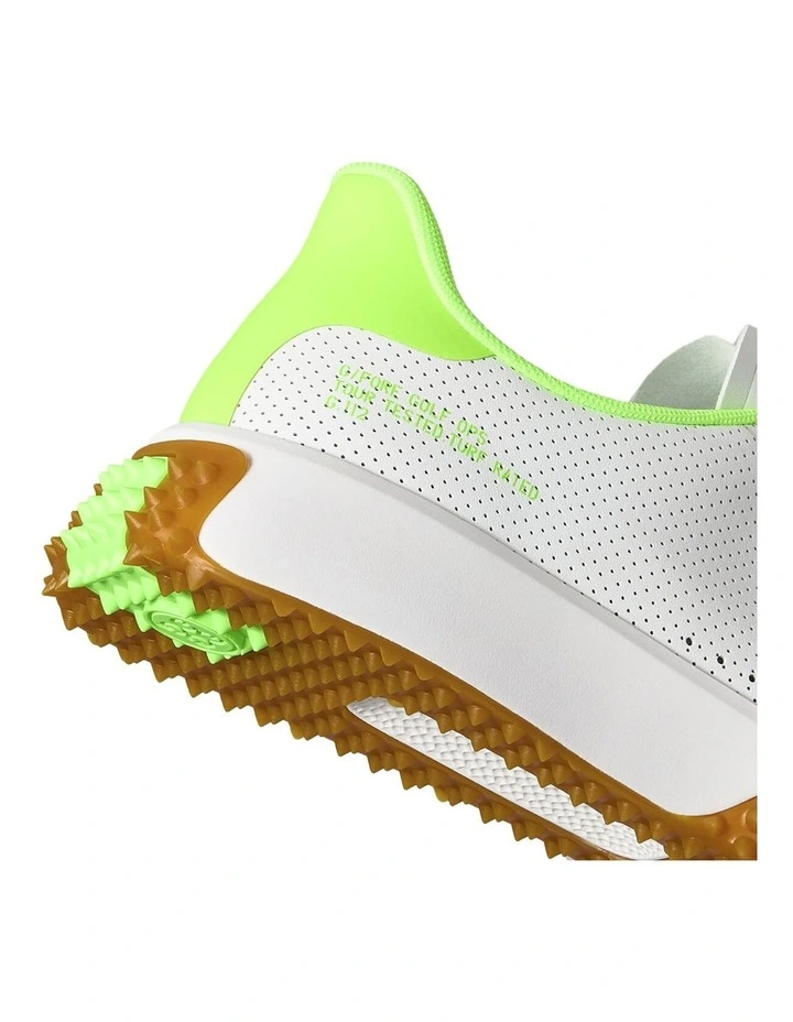G.112 Perforated Leather Golf Shoes in Snow/Gecko image 5