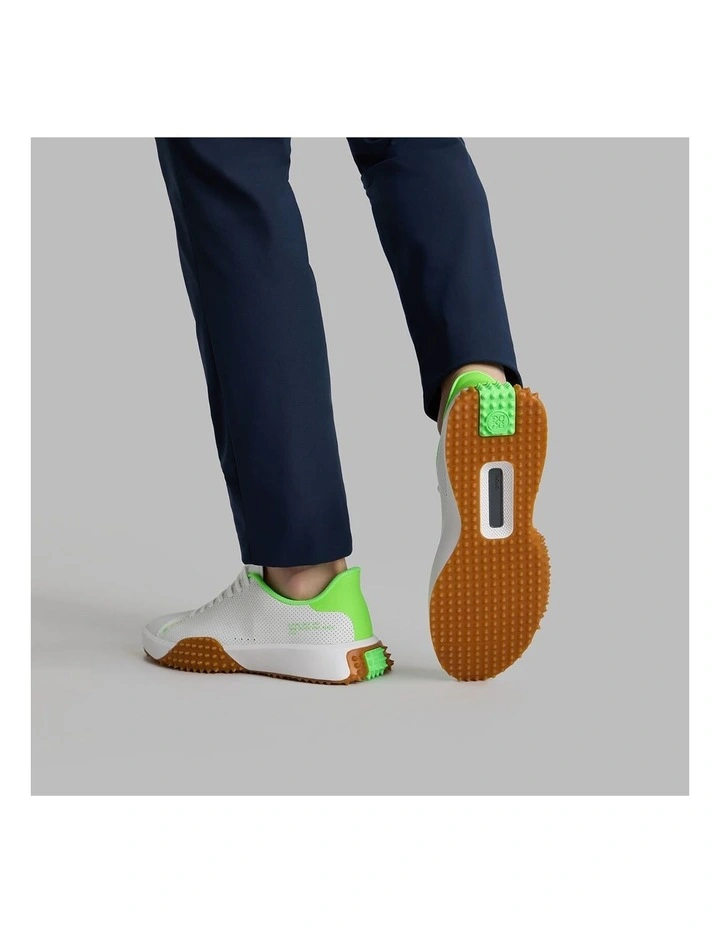 G.112 Perforated Leather Golf Shoes in Snow/Gecko image 6